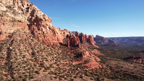 stunning aerial view of sedona's red rock formations