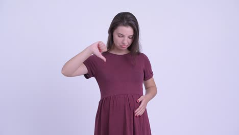 joven hermosa mujer embarazada