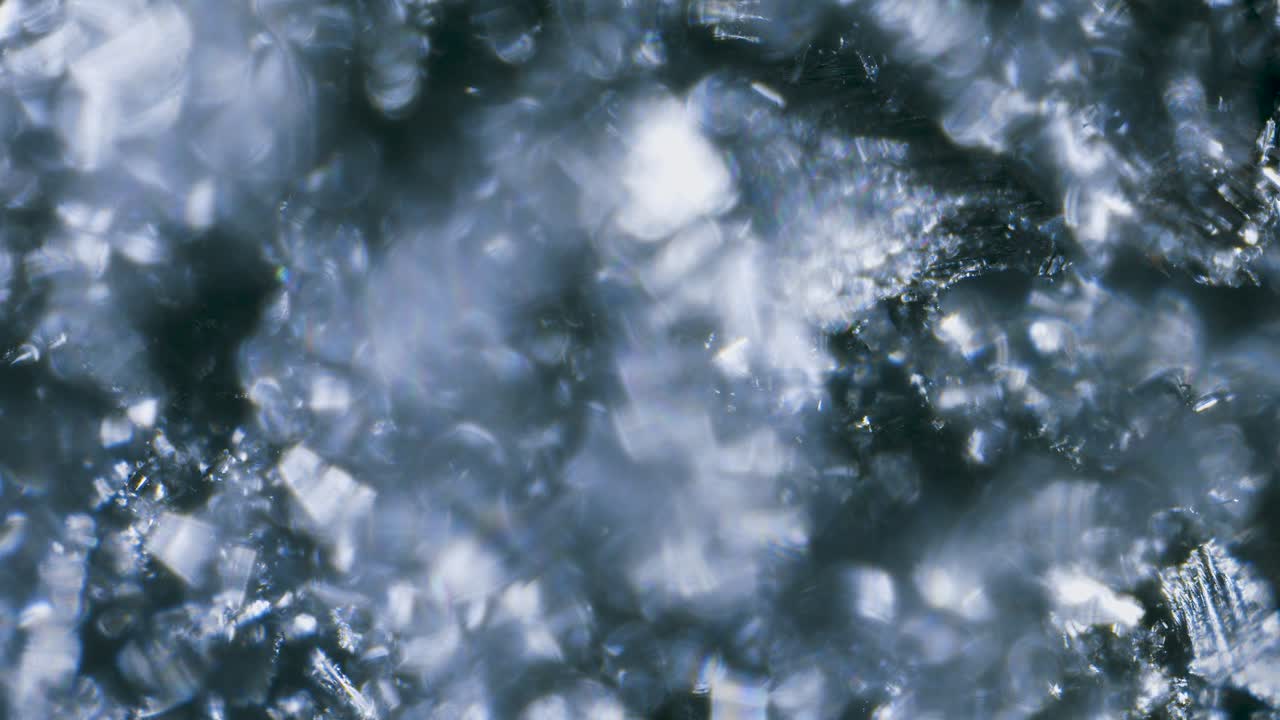 Charcoal particles with porous structure under microscope