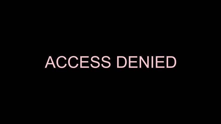 Access Denied Message