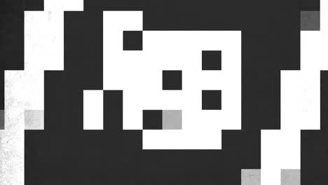 patrón pixelado patrón de cuadrícula en blanco y negro