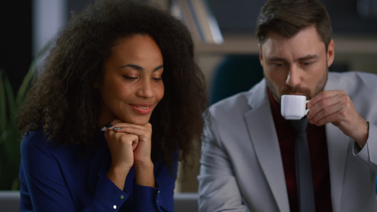 Diverse business partners in a videocall