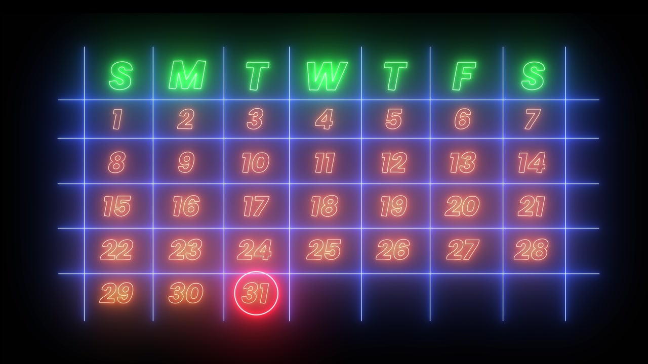 Neonkalender