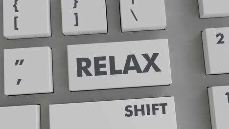 relax button pressing on keyboard