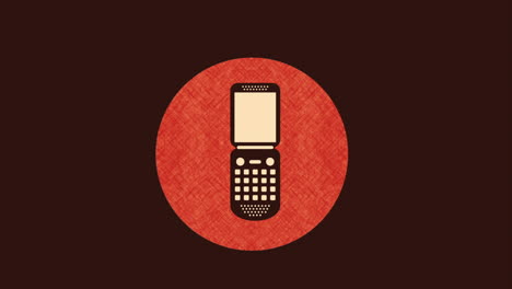 retro mobile phone icon