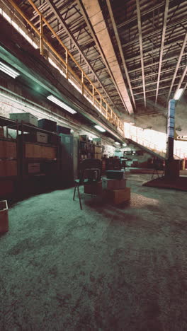 empty industrial warehouse interior