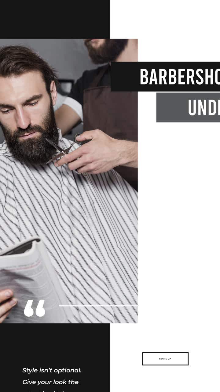 Barbershop Undercut: Mand Får Klipning og Skægtrimning