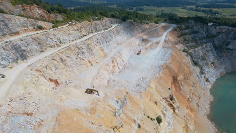 Stunning-4K-drone-footage-of-the-quarry-near-Velenje-in-the-country-of-Slovenia