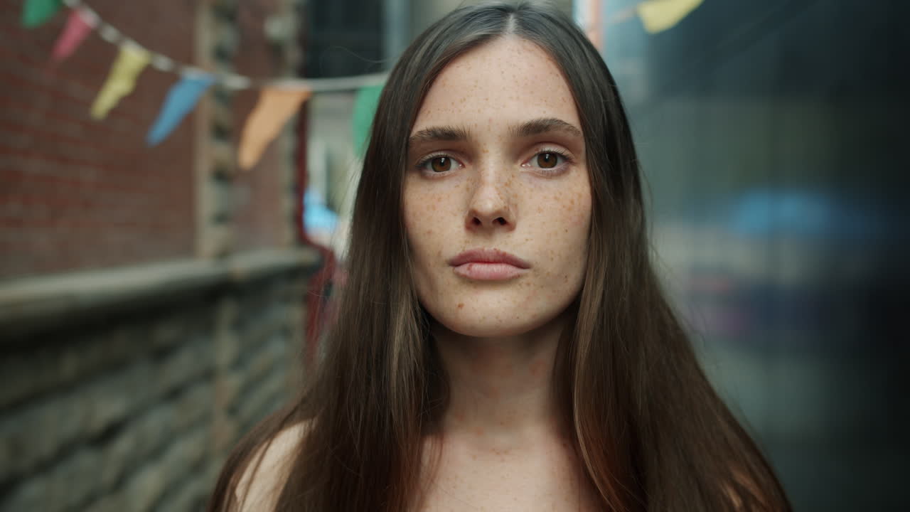 Woman Portrait in Urban Alleyway