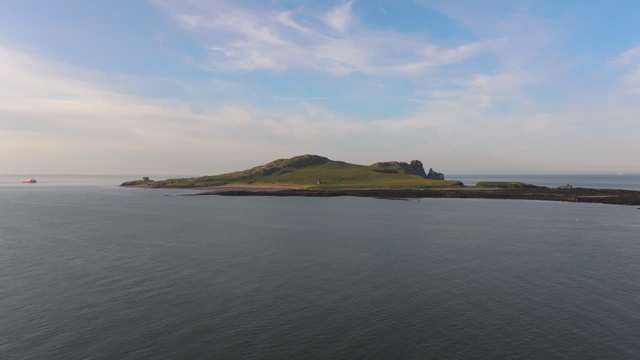 Aerial View of Ireland’s Eye and Howth Peninsula - 4K Cinematic Drone Footage 05.19