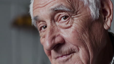 close-up portrait of a happy elderly man with various expressions