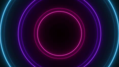 espectáculo de láser de neón de luz abstracta en fondo negro. animación en bucle. video 4k
