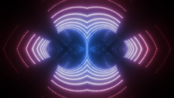 Abstract Colorful Lightshow