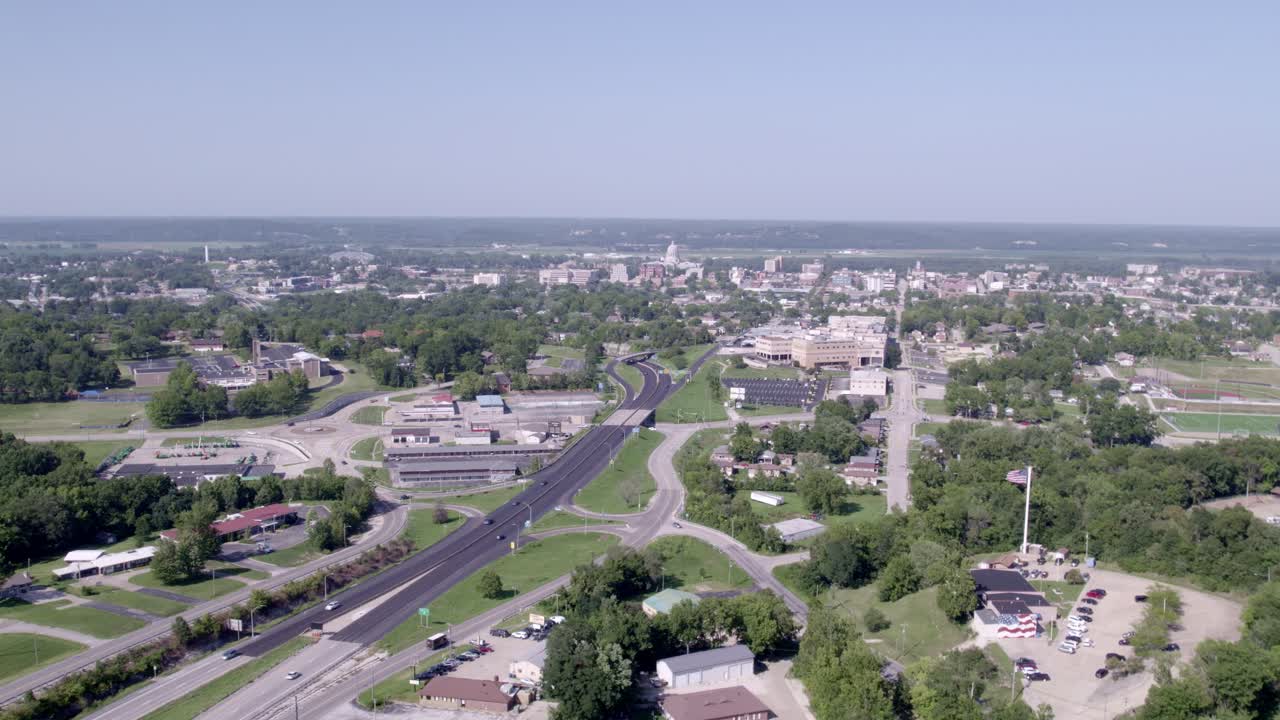 Soar above the Missouri State Capitol's stunning marble and stone with captivating drone footage.