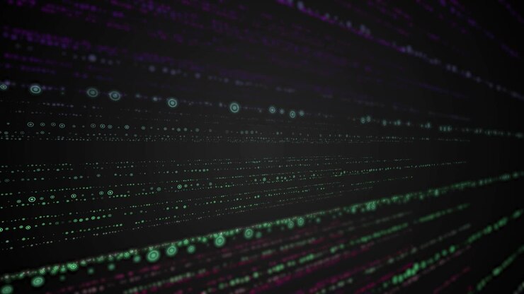 Multi Colored Particle Animation Background