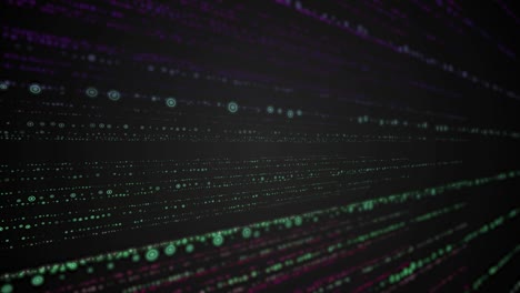 fondo de animación de partículas de varios colores