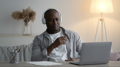 man in video call