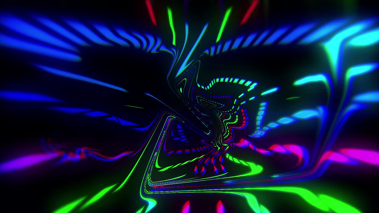 el túnel vj abstracto creativo