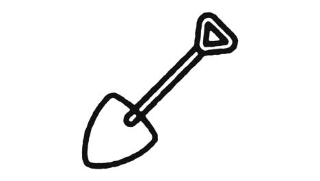 garden work icon animation footage & alpha channel