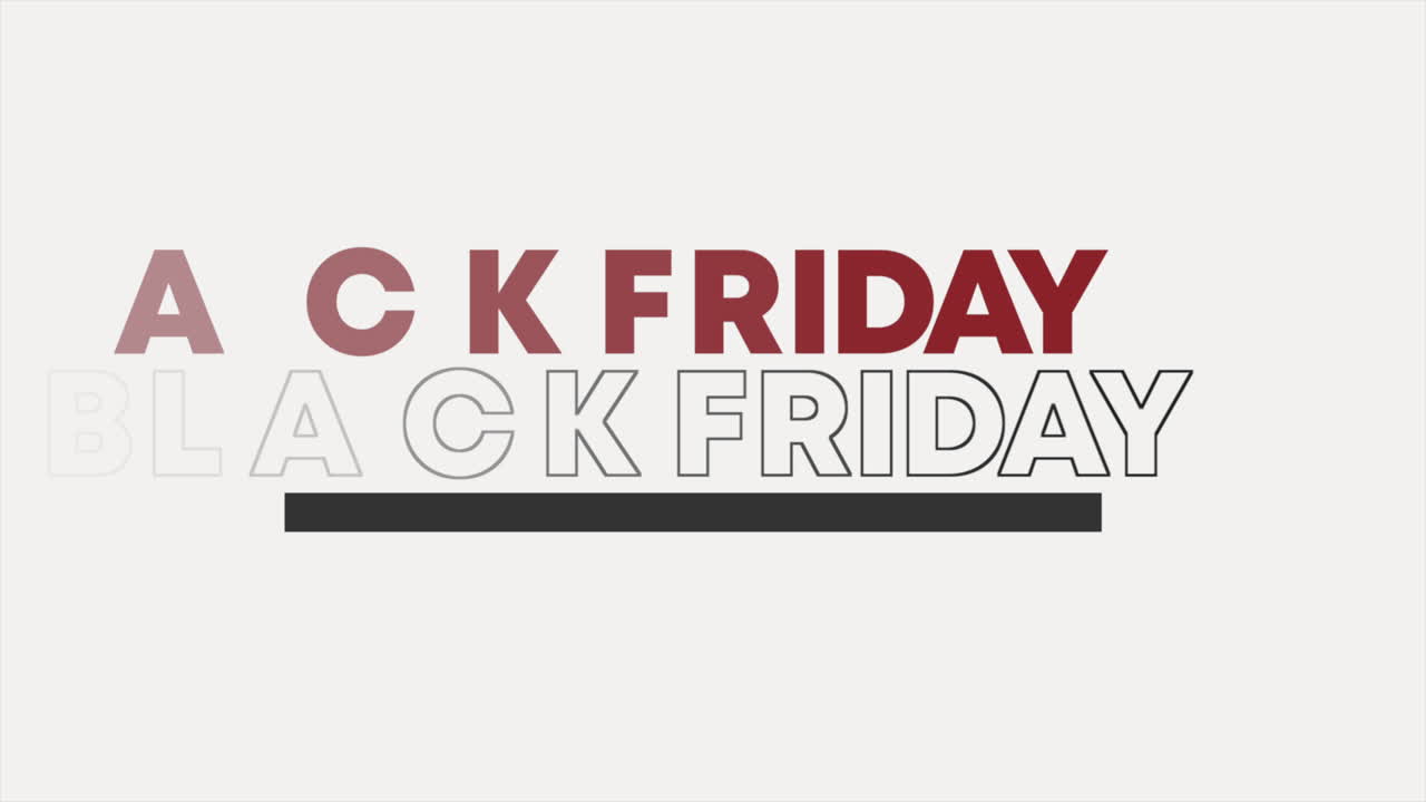 ecos del viernes negro: texto repetido contra un degradado prístino