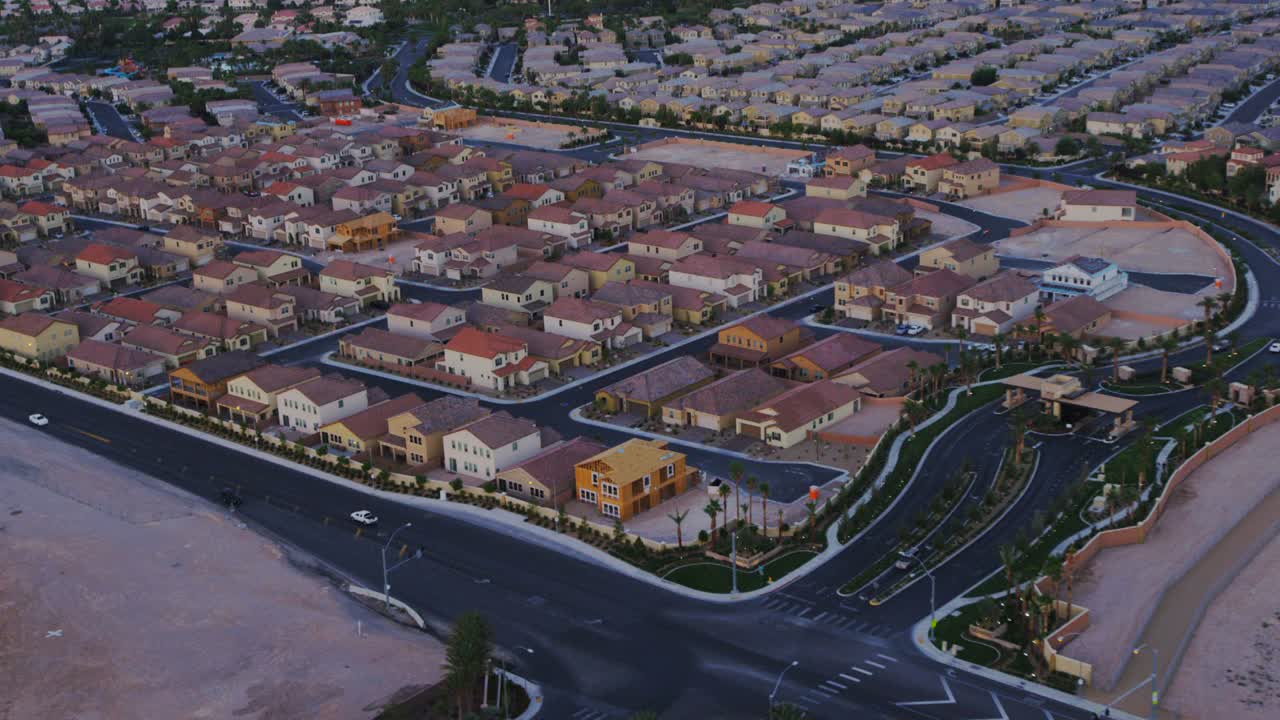 vista aérea de la expansión suburbana cerca de las vegas nevada 2