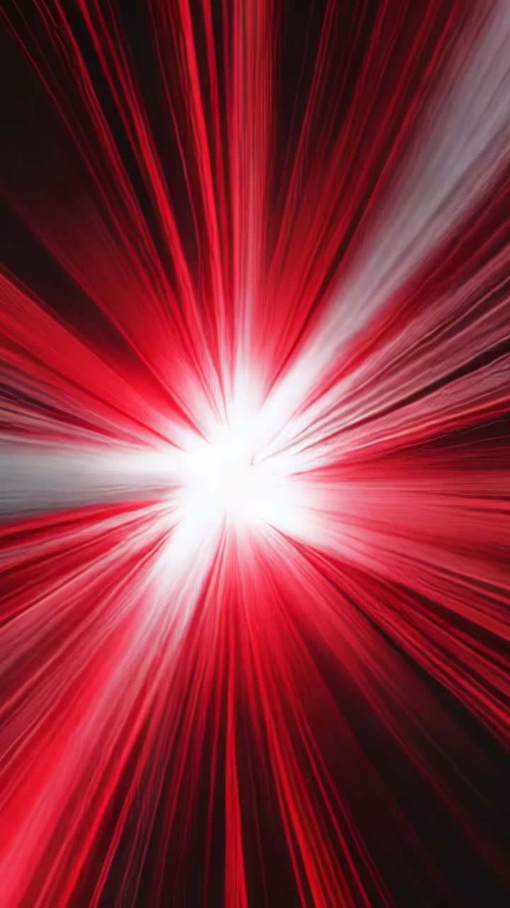 Vertical video: Pulsing bright core shifting red white streaks inside digital void, forming vortex