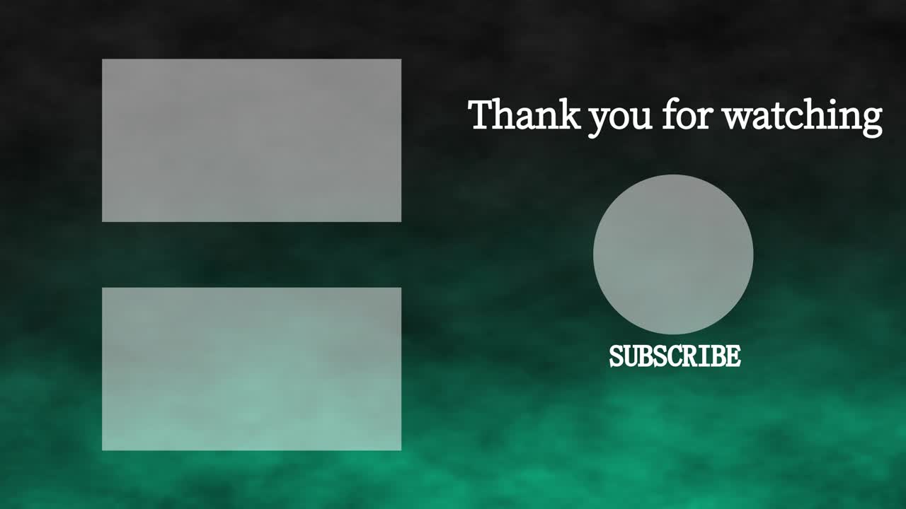 스모크 cg 엔드 카드 엔딩 스크린 모션 그래픽