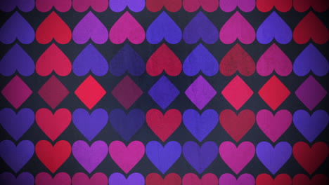 motion colorful hearts pattern 14