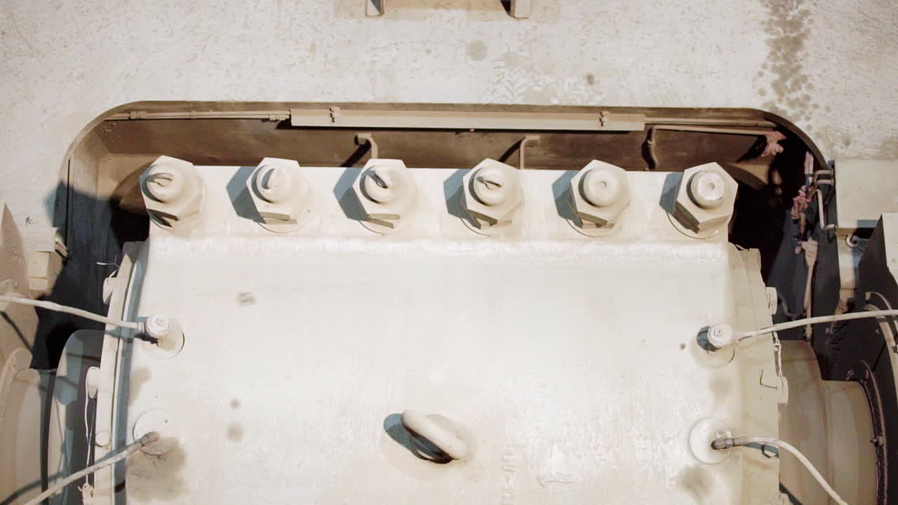 vista de cerca de los componentes de las máquinas industriales