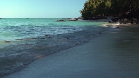 beautiful beach with clear water and white sand