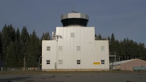 campbell river municipal airport air traffic control tower - static