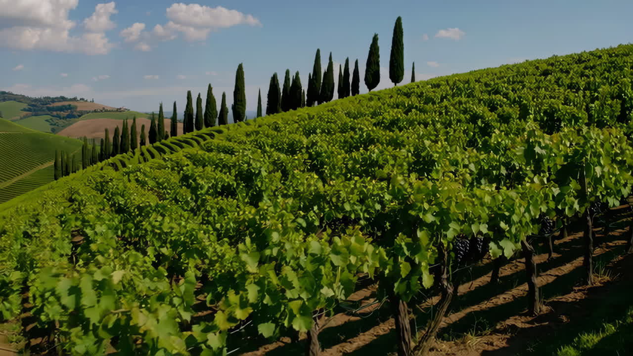 Scenic Vineyard Landscape in Italy