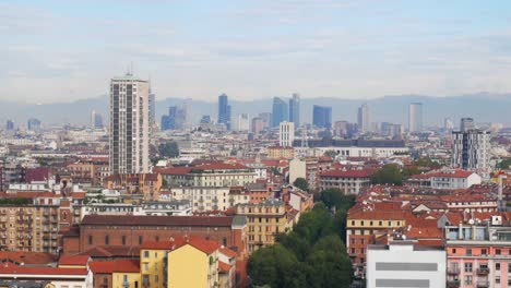milan, italy: business district skyline