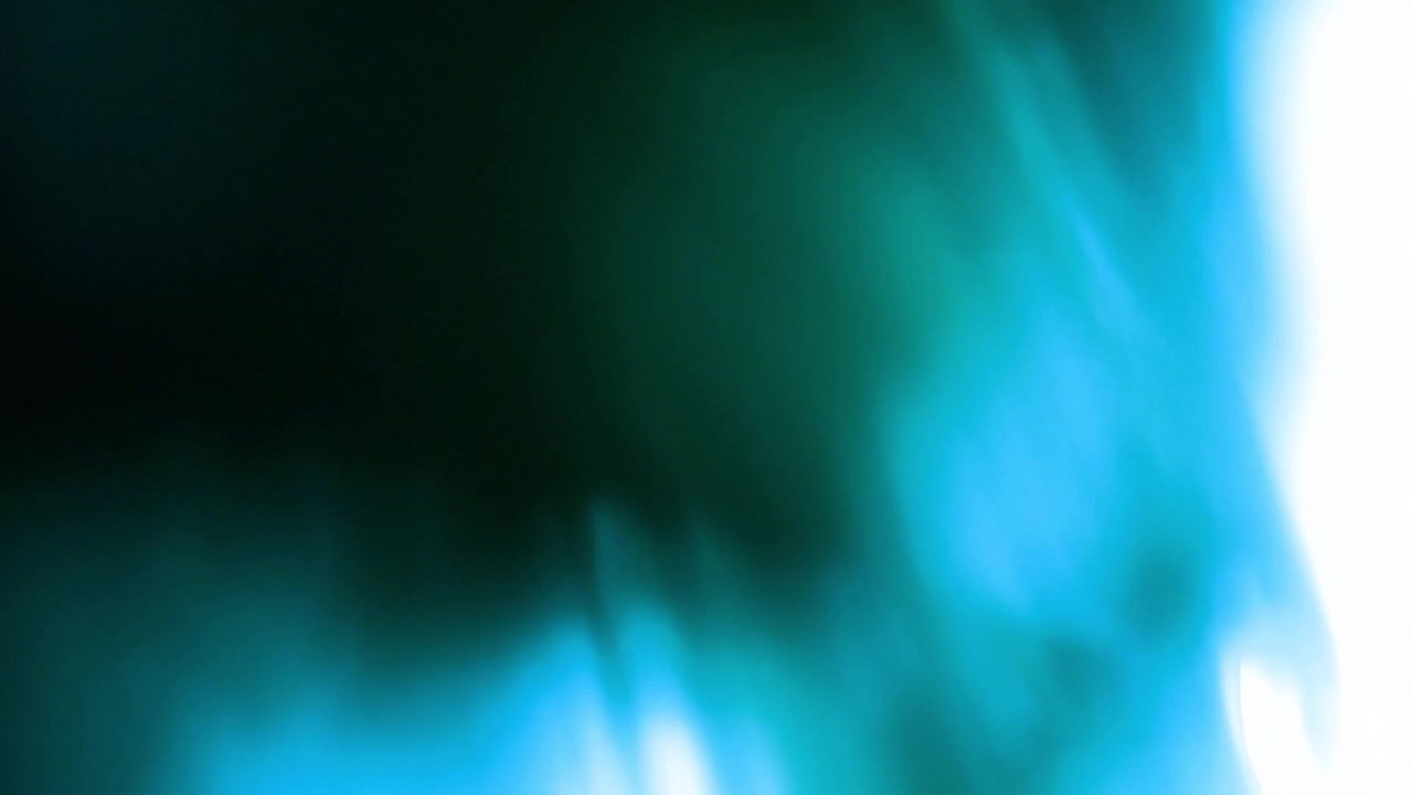 Dynamic Blue and Green Light Leaks and Lens Flares