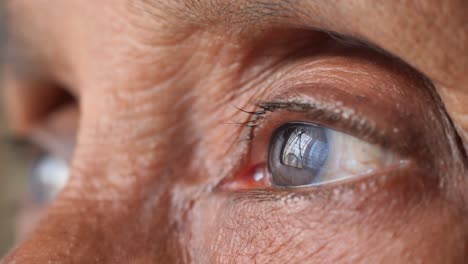 Detail-shot-of-asian-senior-women-eye-,