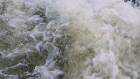 Slow-motion-shot-of-rolling-streams-of-water-falling-from-a-height