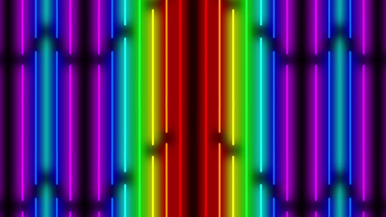 Neon line illumination animation motion graphics