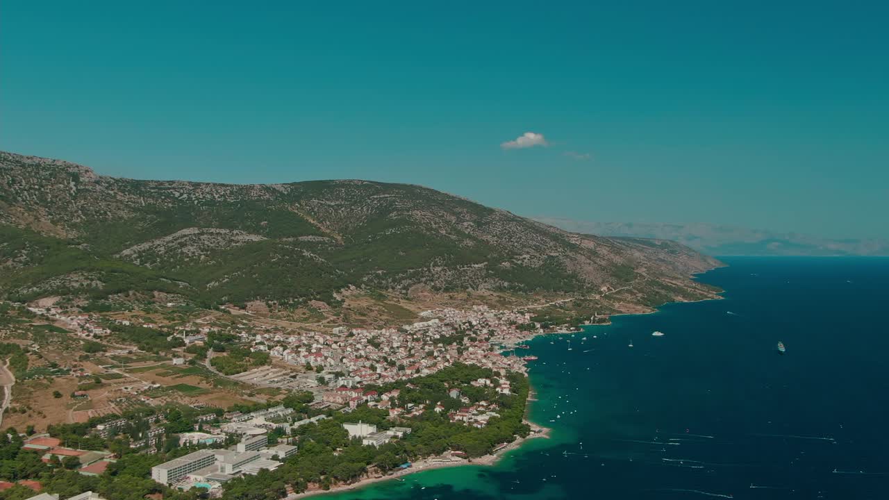 Croatia coast aerial beaches blue water nature clean sunny vacation