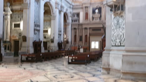 venice, inside of a church, hd, 30 frames per second, daytime, 5 seconds, pan up, ceiling