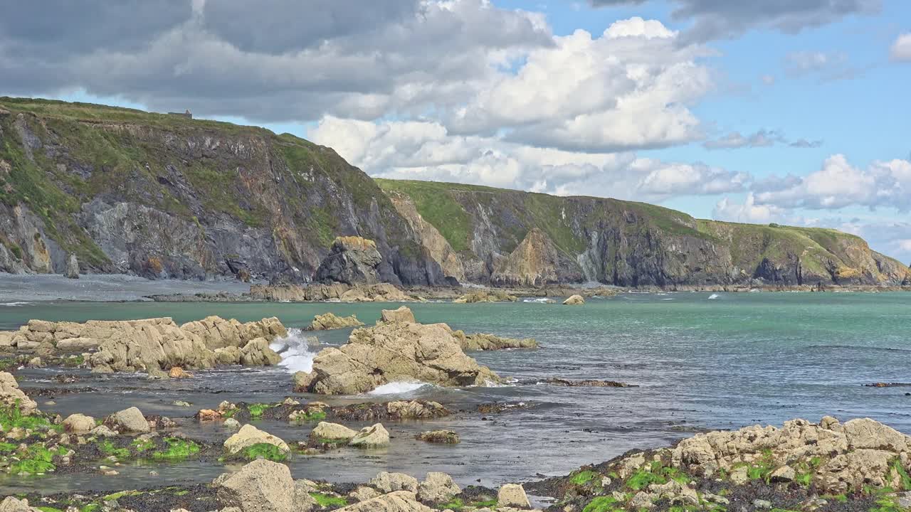 Coastal Landscape with Cliffs and Rocky Shore