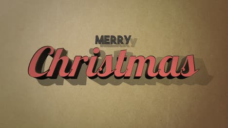 Retro-Merry-Christmas-text-on-brown-grunge-texture