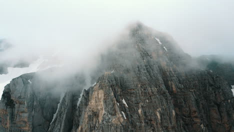 misty mountain peak