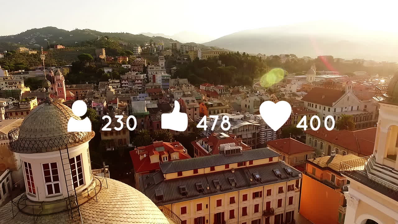 значки социальных сетей с цифрами 4k