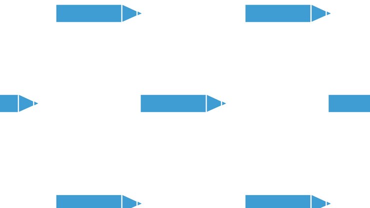 Animation of school items icons moving on white background
