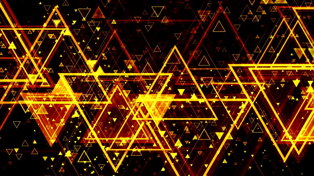 apariencia pulsante animada de formas geométricas de colores de diferentes tamaños. en bucle