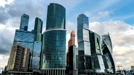 centro internacional de negocios de moscú los llamados rascacielos de la ciudad de moscú, consisten en grupos de negocios, residenciales y estilo de vida, el 25 de julio de 2019 en moscú, rusia.