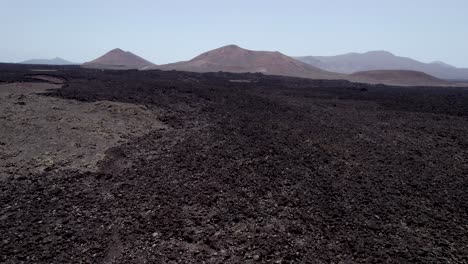 lava fields, lava rocks, volcanic landscape