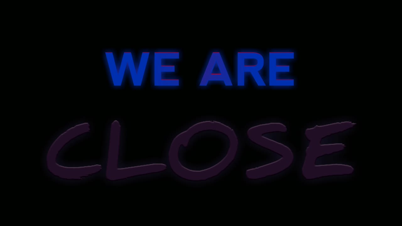 Neon sign animation We are close on a black background. Purple neon color suitable for store or bar and night club,casino.4K footage business concept