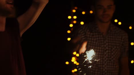 sparkling night out with friends