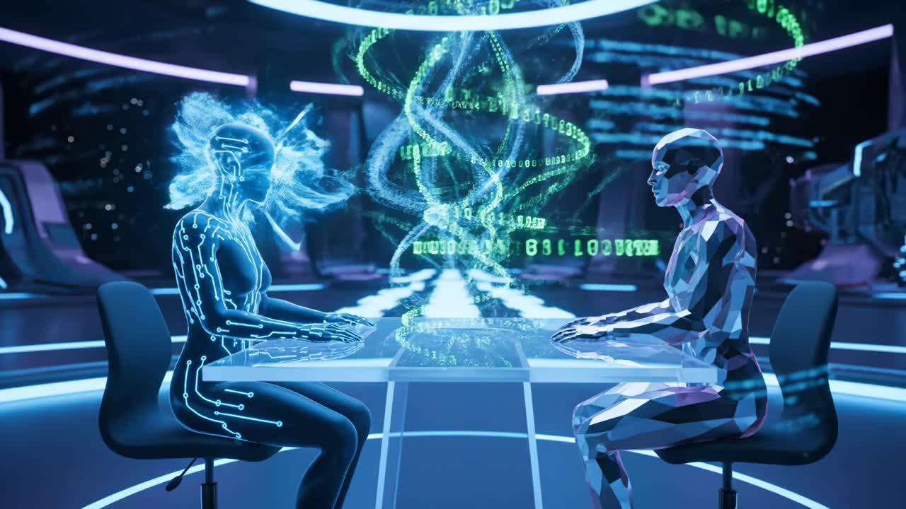 Futuristic Artificial Intelligence Meeting